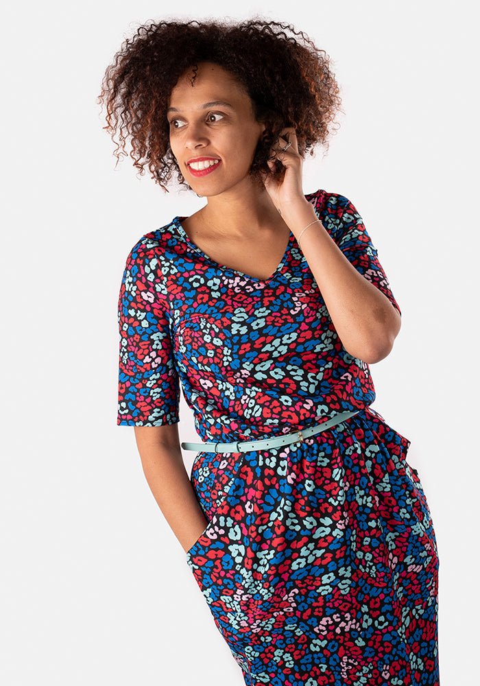 Nicky Mini Bright Animal Print Dress