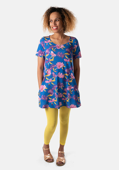 Nieve Blue Floral Tunic