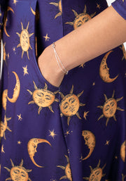 Nikini Sun & Moon Print Midi Dress