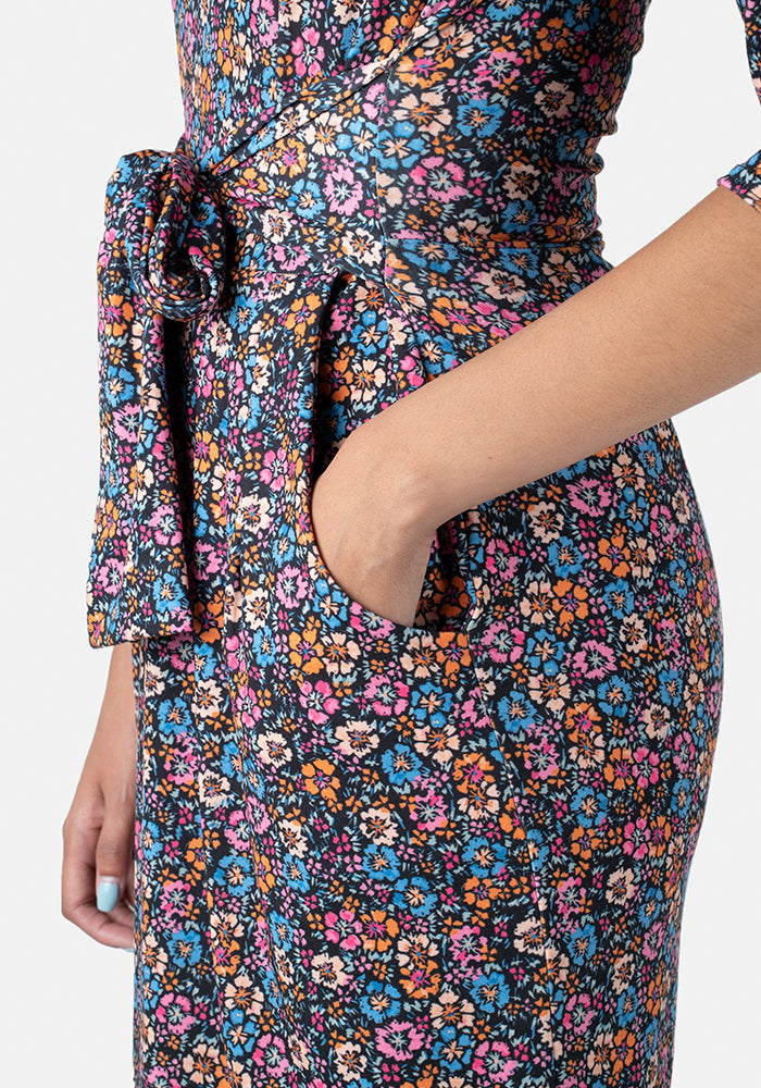 Nina Floral Print Dress