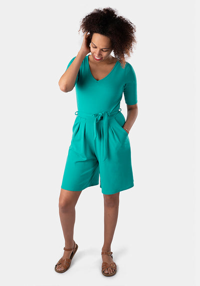 Nisha Tropical Green Playsuit