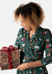 Noelle 12 Days Of Christmas Print Dress