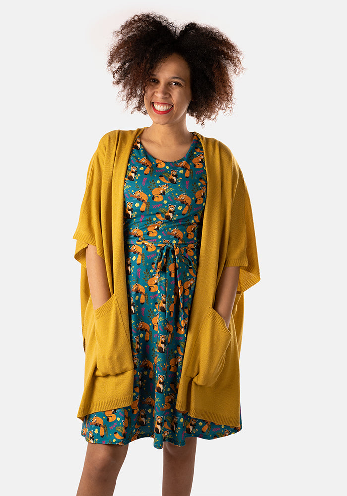 Ochre Sleeveless Cardigan