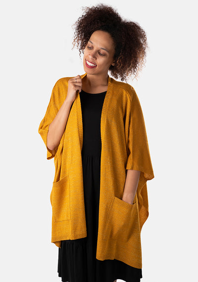 Ochre & Gold Metallic Cardigan