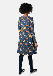 Olivia Llama Print Dress