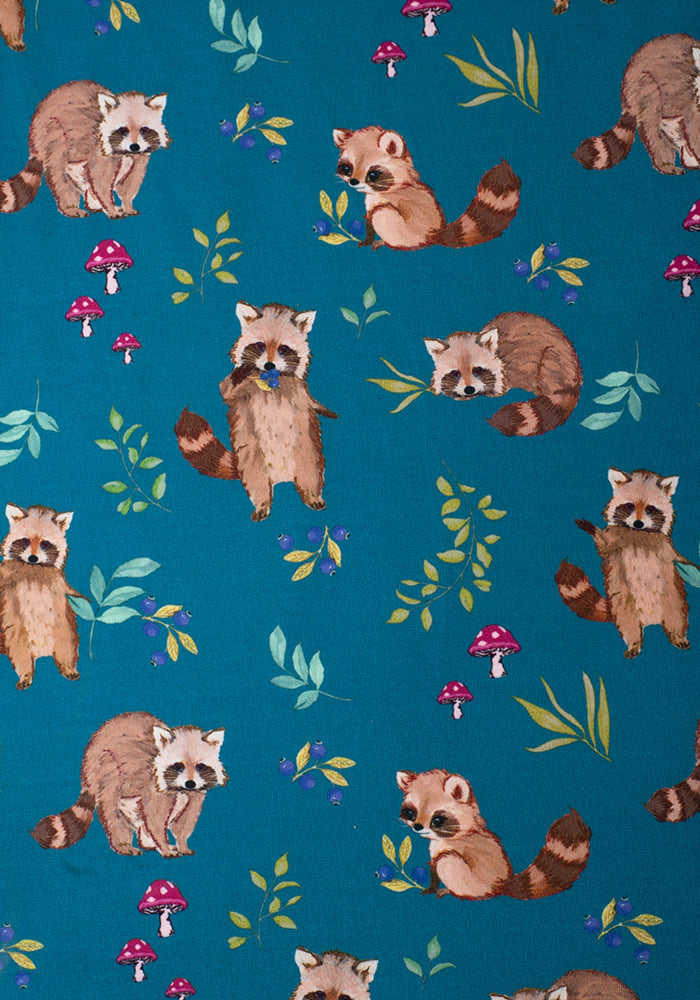 Oreo Raccoons Print Dress