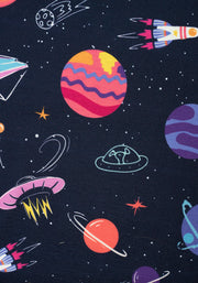 Orion Planet & Spaceship Print Dress
