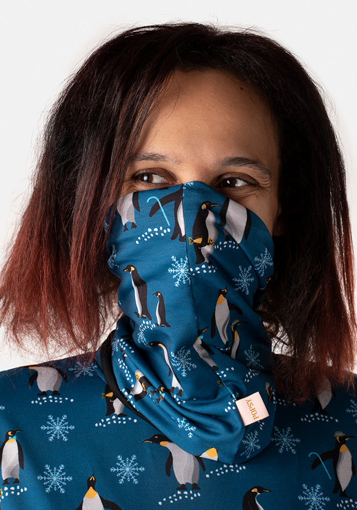 Pablo Penguin Print Reversible Popover