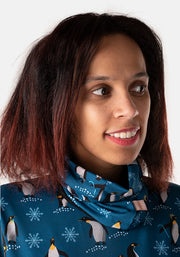 Pablo Penguin Print Reversible Popover