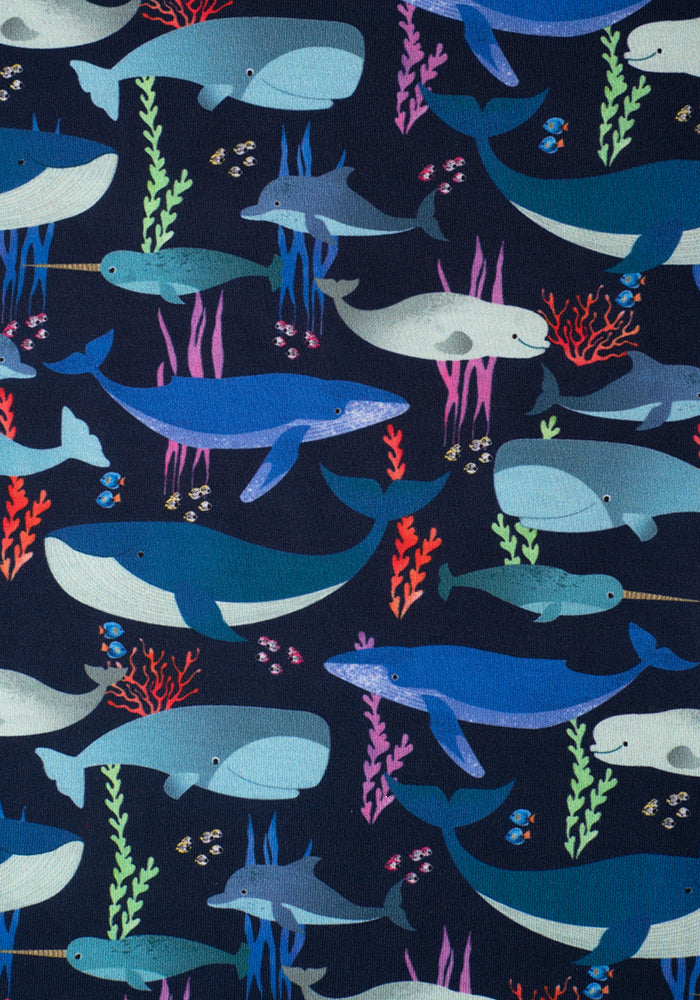 Whale Print Children's T-Shirt (Pacific)