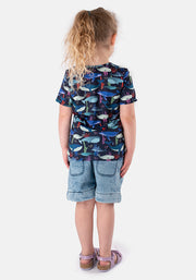 Whale Print Children's T-Shirt (Pacific)