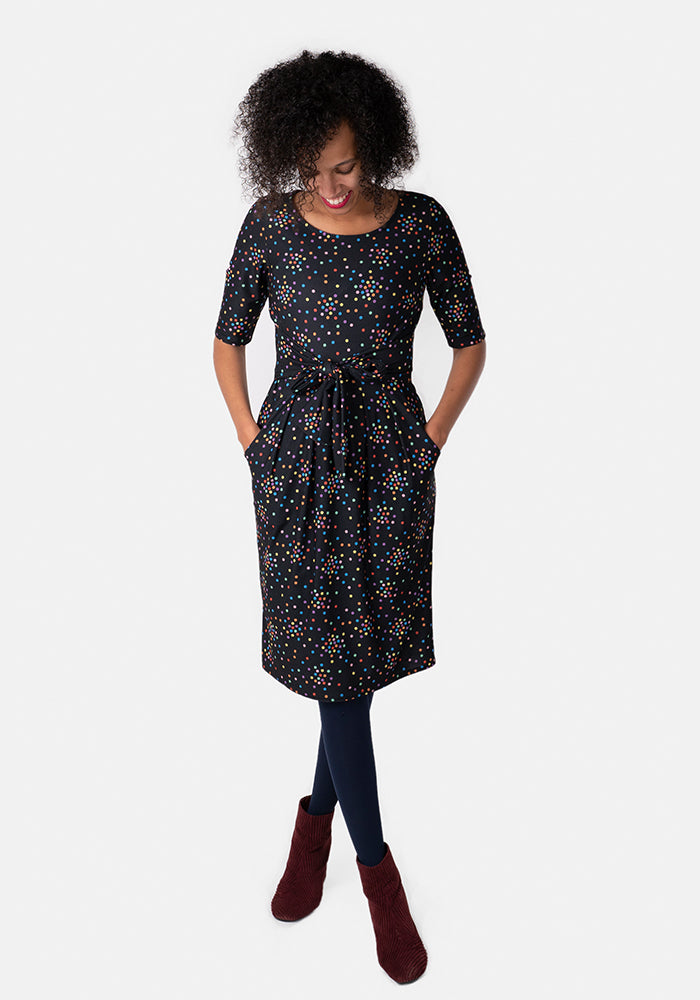 Paige Multi Coloured Spot Dress – Popsy Clothing