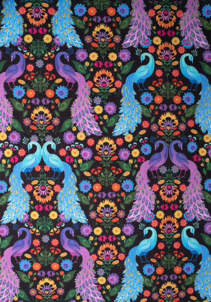 Pavo Peacock Print Dress