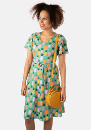 Penele Pineapples Print Dress