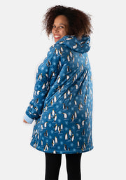 Popsy Pop-On Oversize Penguin Print Hoodie