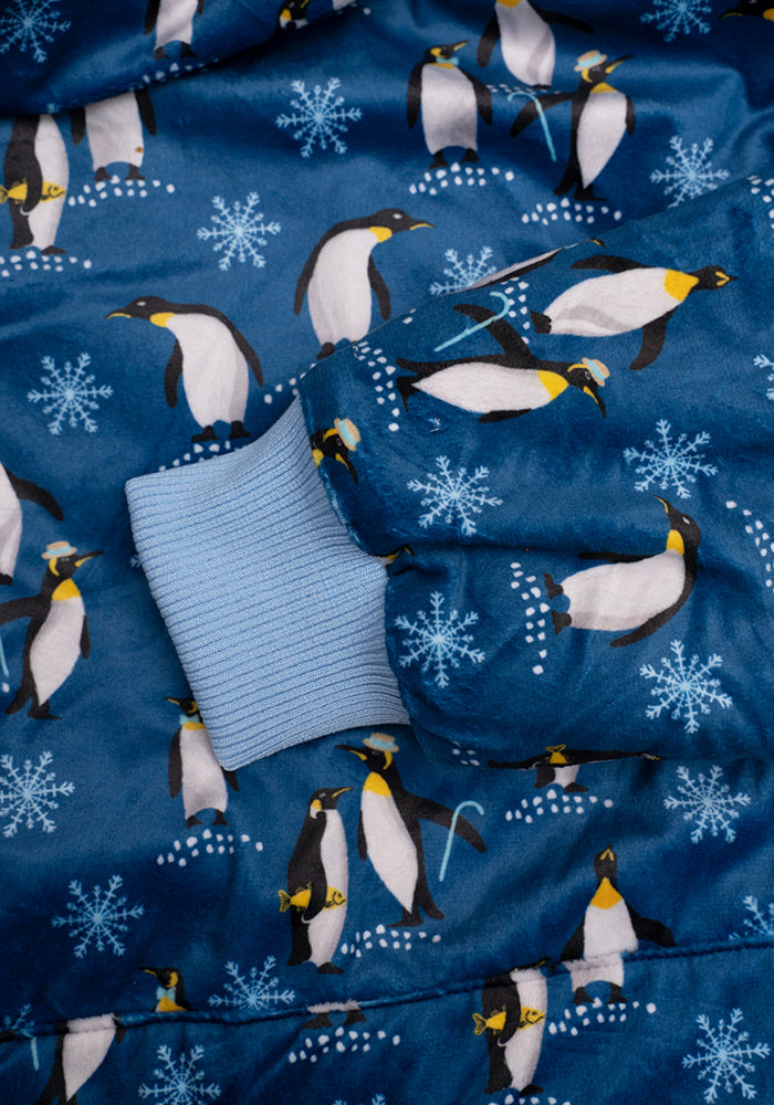 Popsy Pop-On Oversize Penguin Print Hoodie