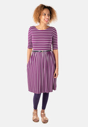 Perry Purple Stripe Dress