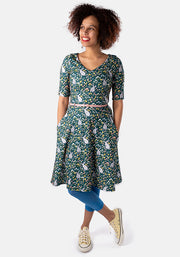 Petunia Bunny Print Dress