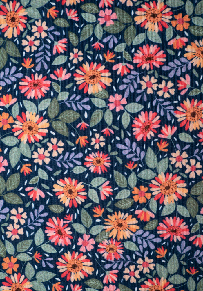 Phillippa Autumn Ditsy Floral Print Midi Dress