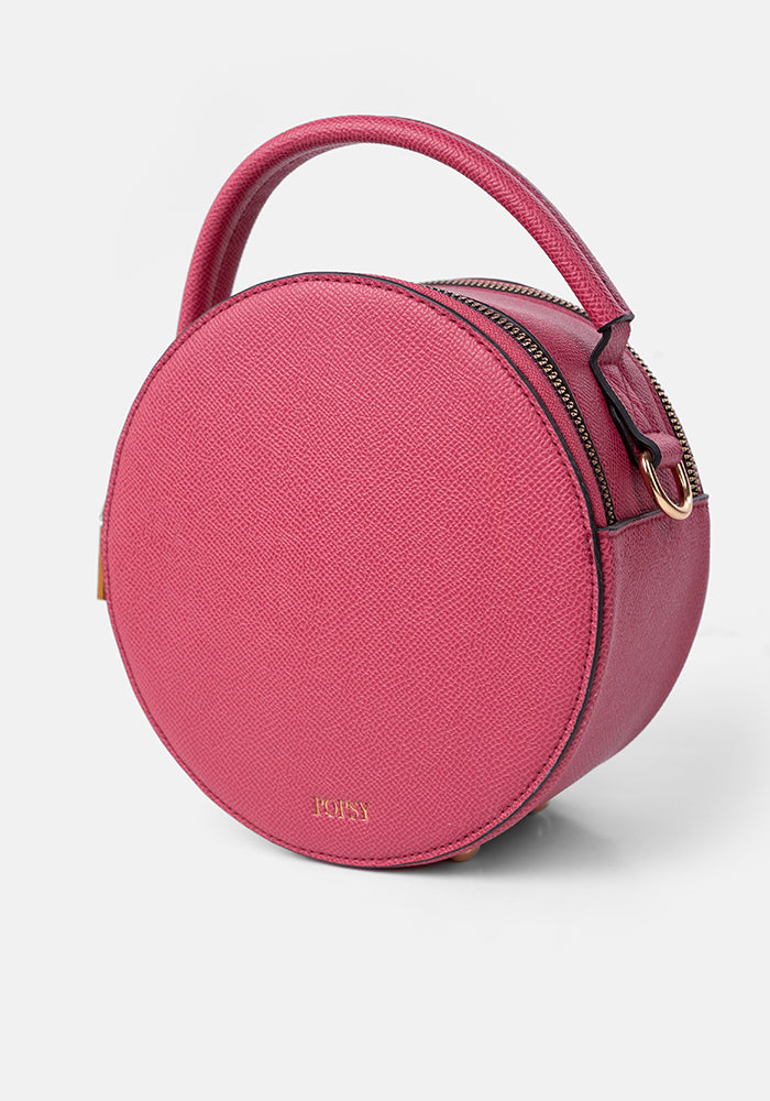 Round Pink Premium Cross Body Bag