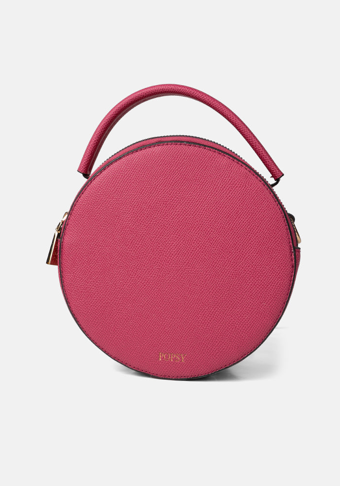 Round Pink Premium Cross Body Bag