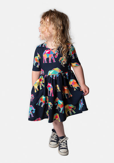 Missy Children's Elephant Print Dress