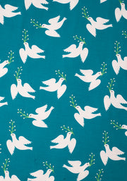 Prince Peace Dove Print Midi Dress