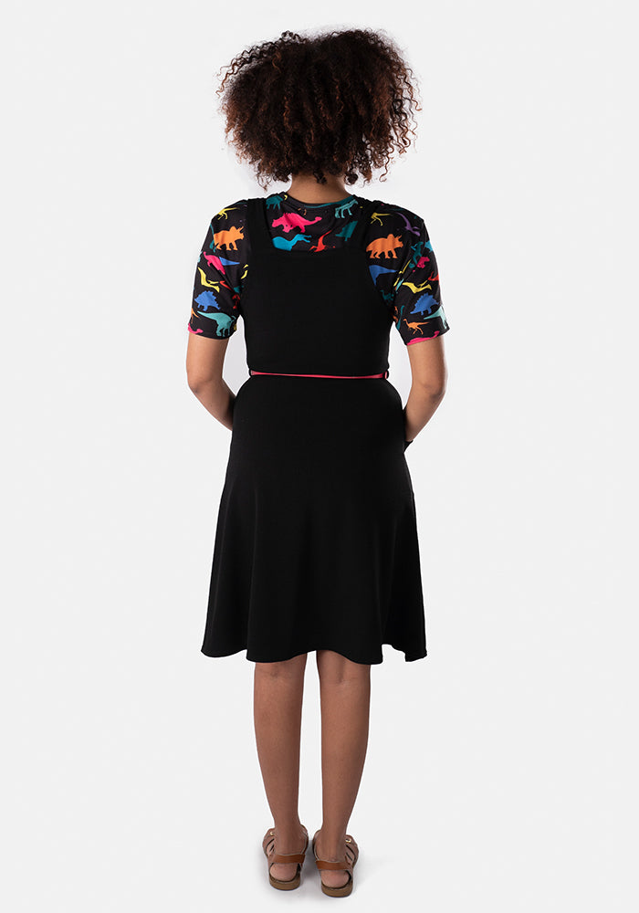 Eighth angle of Prisha Black Pinafore