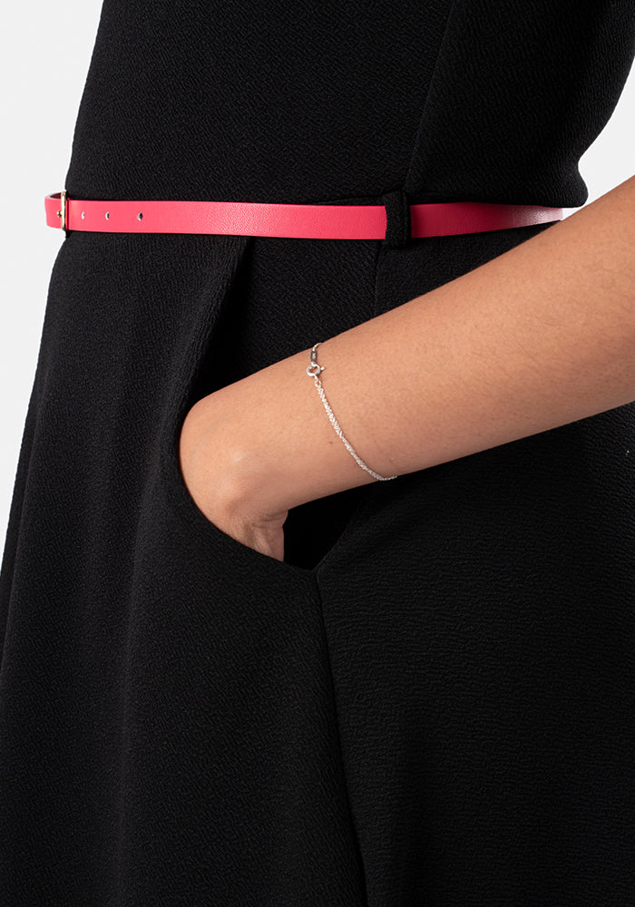Third angle of Prisha Black Pinafore