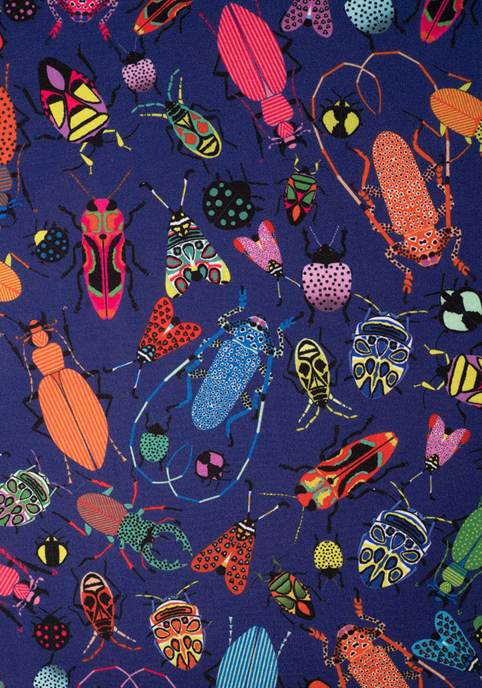 Pru Patterned Beetle Print Dress