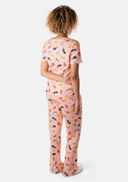 Purdy Cat Print Pyjama Set