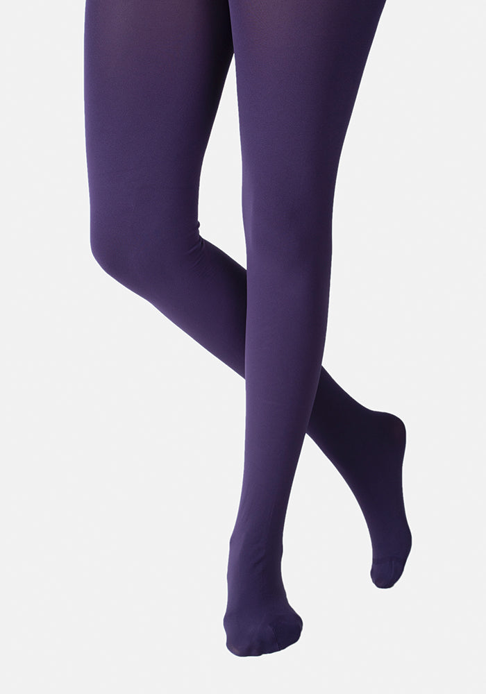 Front view of Premium 80 Denier Tights Purple