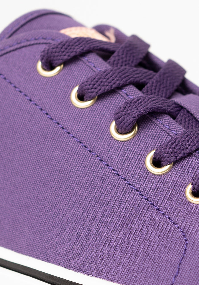 Purple Canvas Pumps