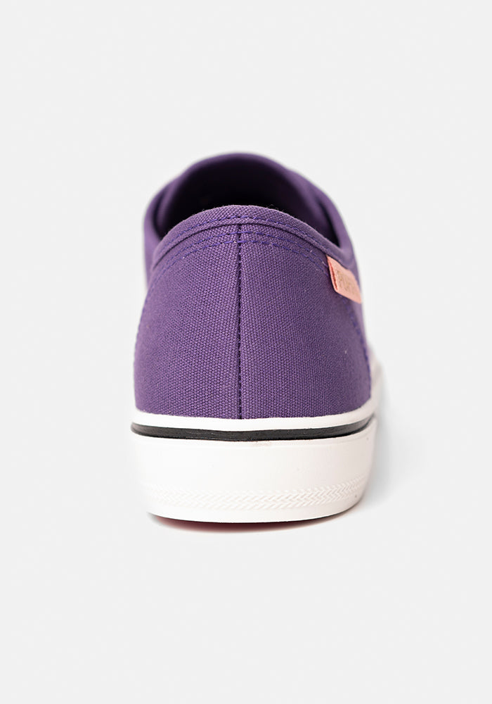 Purple Canvas Pumps
