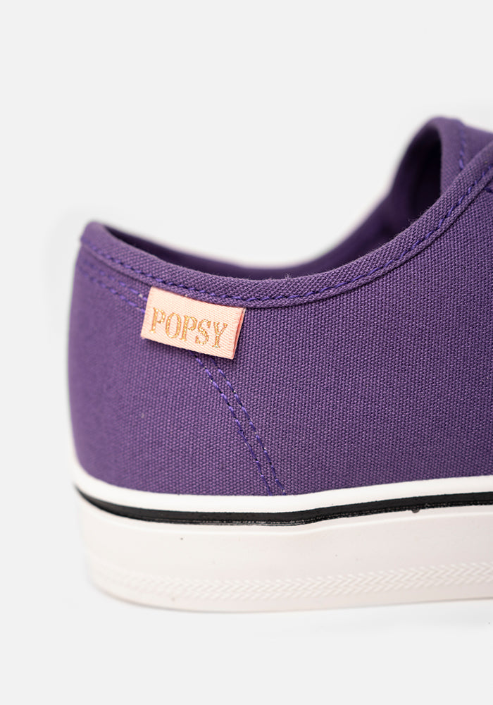 Purple Canvas Pumps