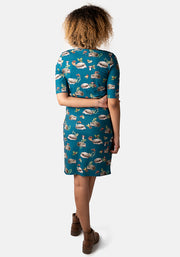 Quilenore Hedgehog Print Dress