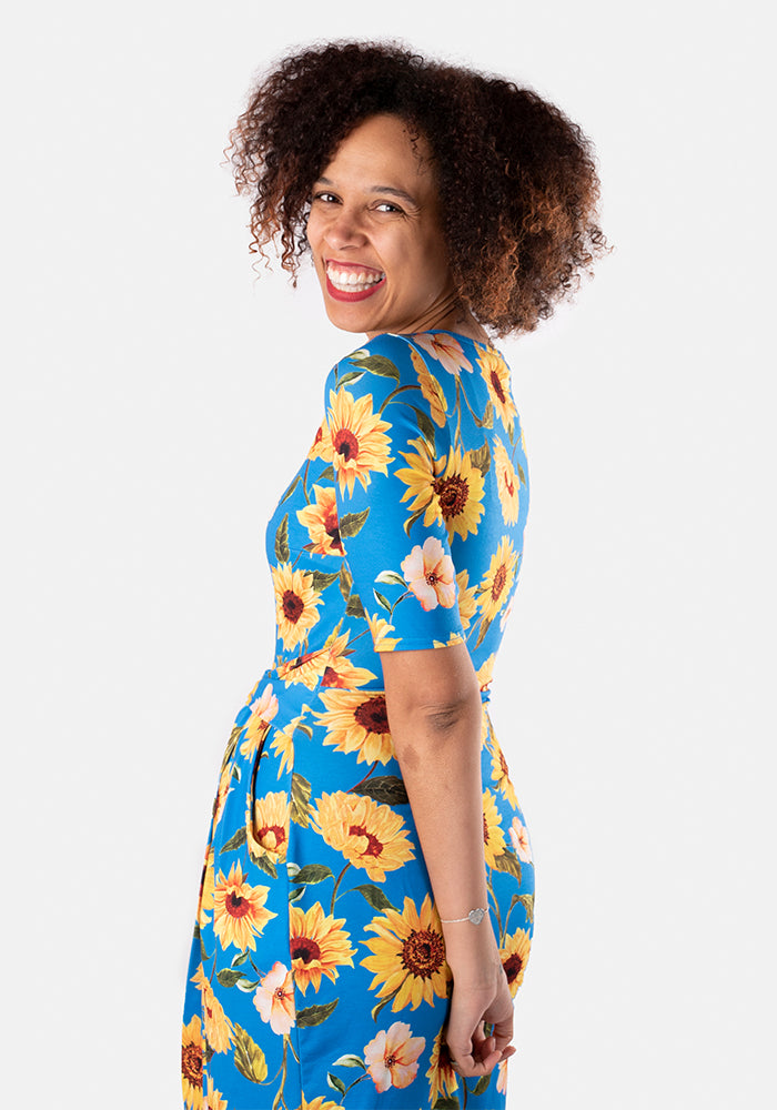 Rachel Sunflower Print Dress