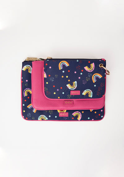 3 Piece Rainbow Print Multi Use Bags