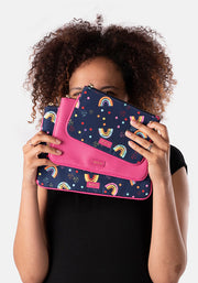 3 Piece Rainbow Print Multi Use Bags