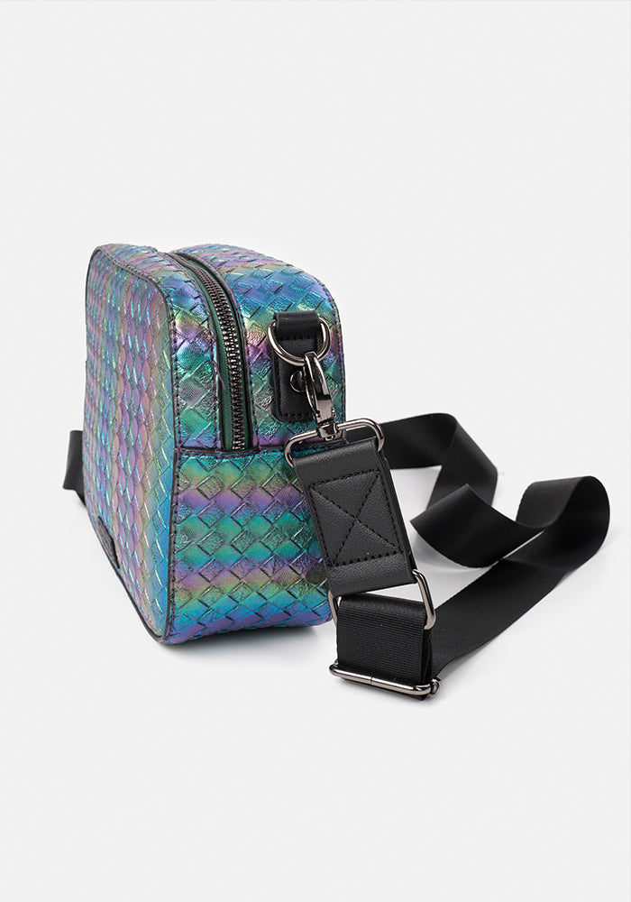 Rainbow Metallic Camera Bag