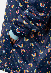 Popsy Pop-On Oversize Rainbow Print Hoodie