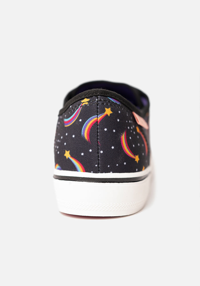 Rainbow Print Canvas Pumps