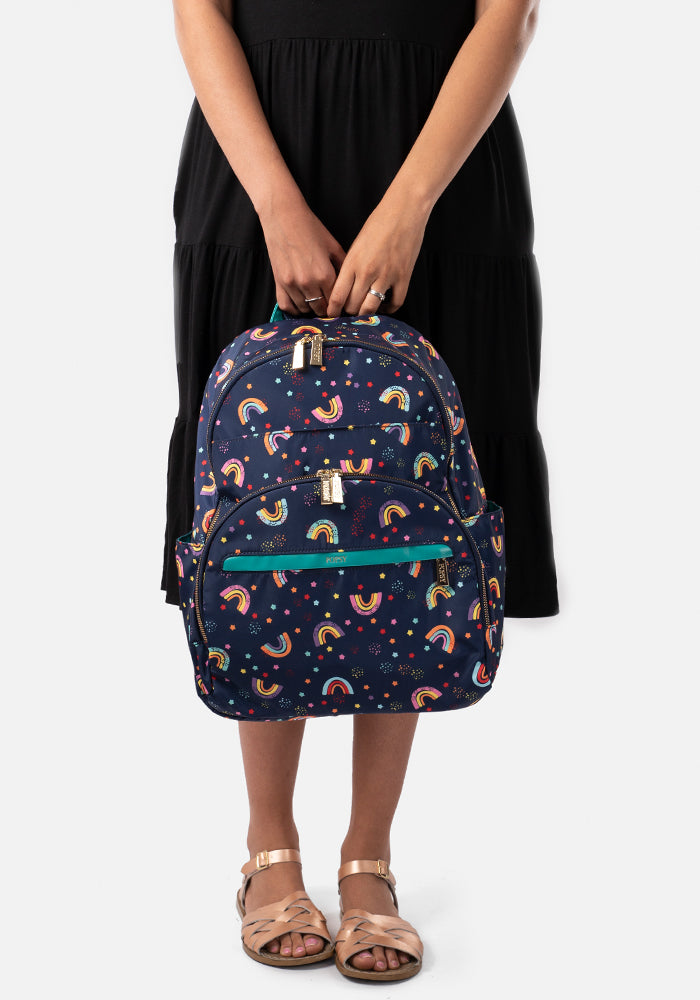 Navy Rainbow Rucksack