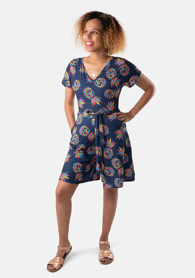 Rayann Pineapple Print Playsuit