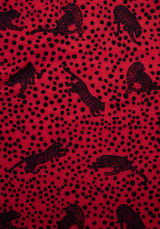 Leona Red Leopard Print Dress