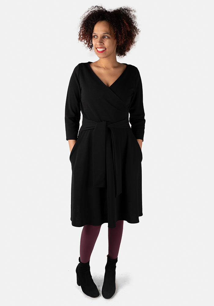 Front view of Romeo Black Dress