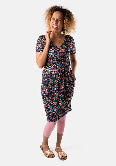 Roshan Colourful Ditsy Print Dress