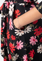Roslyn Bright Daisy Print Midi Dress