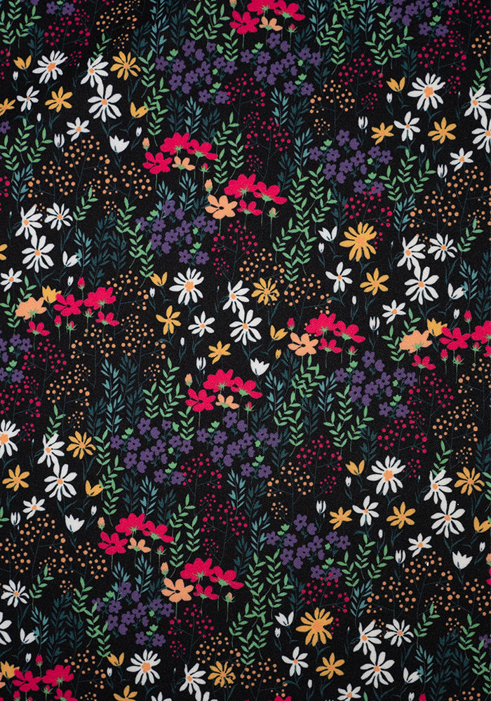 Samantha Black & Pink Floral Dress