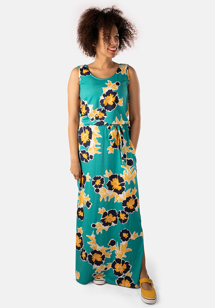 Sarah-Jane Oversized Floral Print Maxi Dress